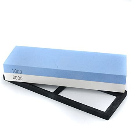 ISCBAFYX Afilador de Cuchillos Profesional Piedra de afilar Piedras de afilar Piedra de afilar Piedra de Agua Grano de Cocina 240 600 1000 3000 Doble Cara (Color: 1000 6000, Tamaño: como en Las