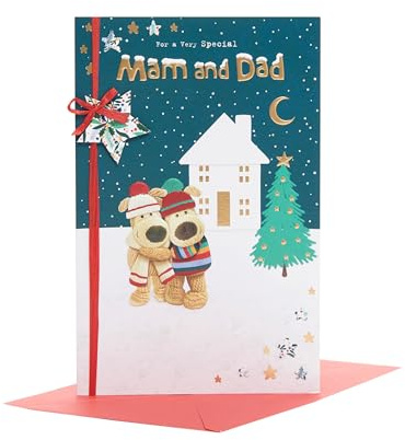 Boofle Weihnachtskarte für Mama & Papa – niedliches Design