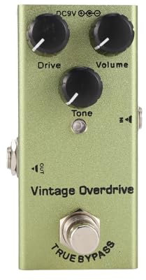 FUWIND Mini Electric Guitar Effect Pedal Electric Guitar Pedal Vintage Overdrive for Electric Guitar