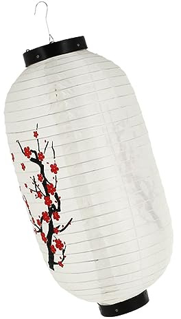 Gatuida Linterna Japonesa de Forma de de Ciruelo Decoración Colgante para Fiesta Restaurante Boda y Año Japonés Rojo