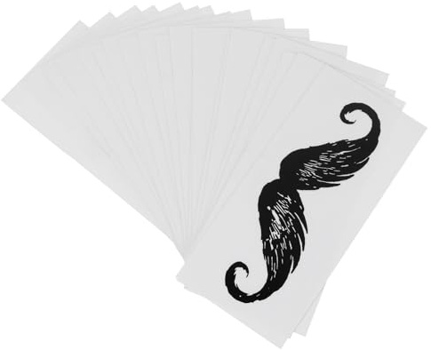 Alipis Autocollants D'épilation pour Poils du Nez et Moustache Noir en Pp, 20 Pièces, pour Styliser Barbe et Éliminer Saleté, pour Décoration et DIY
