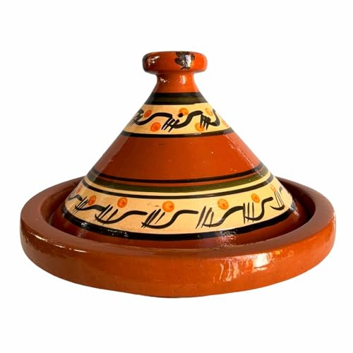 Tajine XL 35 cm in Terracotta Dipinta a Mano – Pentola Tradizionale Marocchina/Tunisina + Ebook Gratuito 2611251344