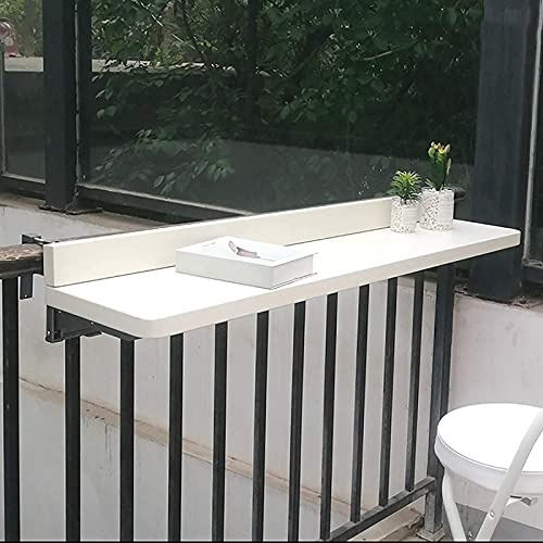 Tavolo Pieghevole da Esterno per Balcone sospeso, per bancone da Bar di casa, Tavolo da Pranzo in Lega di Alluminio antiruggine, salvaspazio, Design Pieghevole, Ideale per Piccoli spazi e sp