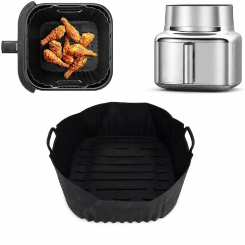 Molde Silicona Freidora De Aire Para Cosori Airfryer Iconic Single 7-in-1 6,2L, Reutilizable Accesorios Airfryer Moldes Cesta Recipiente Airfryer Para COSORI Airfryer CAF-SE601S-CEU