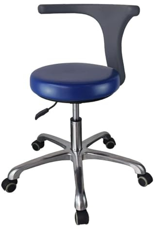 Höjdjusterbar 360° roterande tandpall, ergonomisk PU-lädersadelstol för läkare sjuksköterskor, medicinsk assistentpall