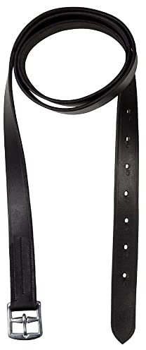 Steigbügelriemen, Leder schwarz Full