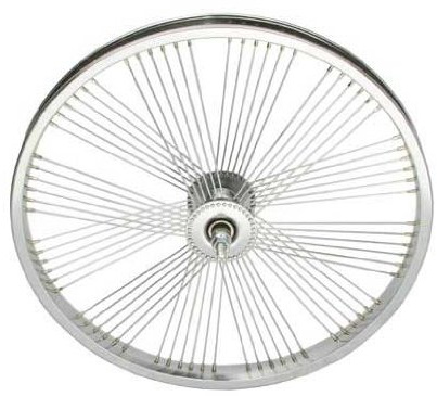 Lowrider 20 Fan 72 Spoke Front Wheel 14G Chrome. Bicycle Wheel, Bike Wheel, Bike Wheel, Bicycle Wheel, BMX, Free Style, Chopper, cuiser, Bike Part, Bicycle Part
