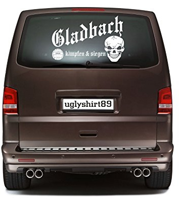 Uglyshirt89 Gladbach Autoaufkleber 45 cm | Hardcore | Sticker | Aufkleber | KSM1
