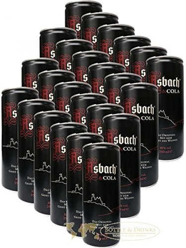 Asbach und Cola 24 x 250 ml Dose inkl. 6 € Pfand EINWEG