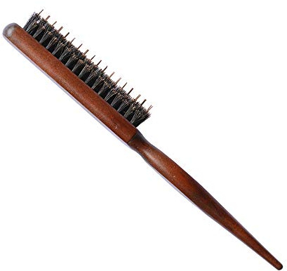 1 Pc Boar Bristle Teasing Brush for Fine Hair Teasing Comb Hair Brush for Edge Control Backcombing and Styling Hair to Create Volume