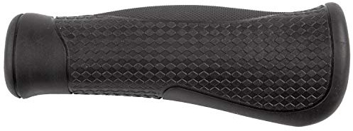 M-Wave 410524 Empuñaduras para Bicicleta, Unisex, Negro, 130 mm