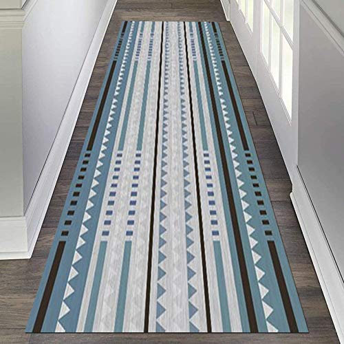 Area Teppich Runner Rutschfeste extra lange Teppichboden Matte Treppenpolster für Wohnzimmer Schlafzimmer Flur Küche, 1m / 1,5m / 2m / 2,5m / 3m / 3,5m / 4m / 4,5m / 5m / 5,5m / 6m Teppichläufer