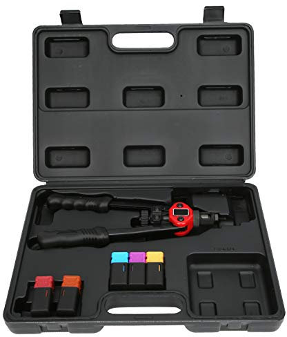 Nietmutterpistole, Nietmutterwerkzeug, Handschubnietmutternpistole, Metrischer Manueller Nietmaschine, Handnietmuttern Setter Kit, Ferroalloy 606 Zoll Kunststoff Boxed Handschub 6‑32 8‑32 10‑24 1/4‑20