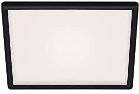 Panneau LED BRILONER LEUCHTEN SLIM, 18 W, 2400 lm, IP20, noir, plastique, 29,3 x 29,3 x 2,8 cm