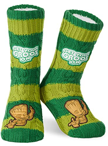 Marvel Kuschelsocken Herren Avengers Winter Socken Jungen Teenager Anti-Rutsch