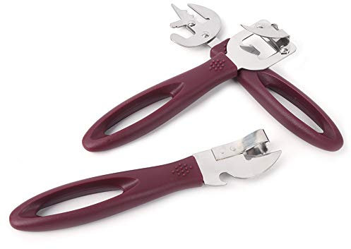 Weikeya Hand Held Opener Side Cut Anti-Rust Tin Opener Stainless Steel Old Fashioned Can Opener Set for Beer