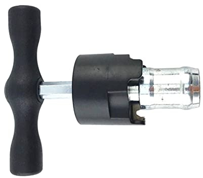 Fonowx Herramienta de Calibrador en T, Accesorio de Chaflán de Desbarbado, Círculo Completo para Tubería de Plástico, 26 32mm