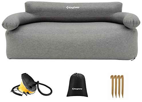 KingCamp Aufblasbares Sofa Outdoor Camping Luftsofa Camping Sofa mit Rücken Armlehne Aufblasbare Couch Camping für Indoor, Outdoor, Party, Reisen, Strand