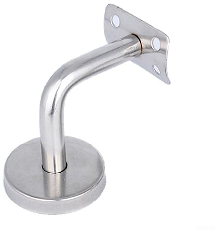 60 mm x 80 mm Stair handrail Brackets, Handrail Bracket Bannister Wall Support Hand Rail Balustrade Mopstick Strong
