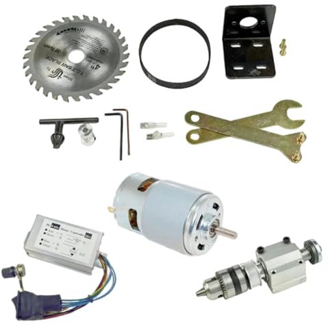 CONQUERALL Scie circulaire électrique sans fil à monter soi-même, moteur DC 24 V 12 000 tr/min avec tension de sortie DC 9-60 V PWM gouverneur pour petites machines de découpe