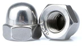 Écrou aveugle M8 en acier inoxydable 8 pièces écrous hexagonaux écrou aveugle tête fermée en acier inoxydable A2/70 DIN 1587