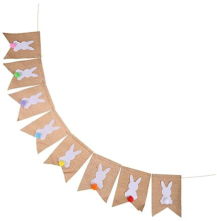 NAMOARLY Dekor Wohnkultur Ornament Ostern-Wohndekoration osterdeko ideen Tischdekoration zu Ostern Frohe Ostern-Banner Schwalbenschwanz schmücken das Banner Dekorationen Osterdekorationen