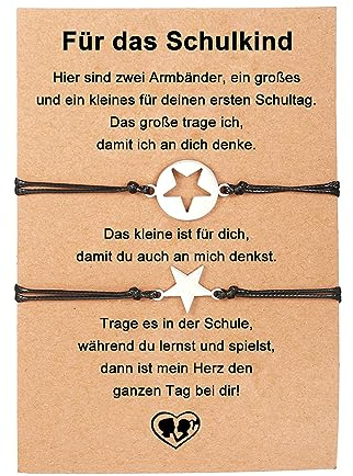 Giftider Mutter Tochter Armband Sohn Set Armbänder Geschenk zum Schulanfang Geschenk Geschenke für Mama Geburtstagsgeschenke Muttertag Freundschaftsschmuck Schmuck für Mama
