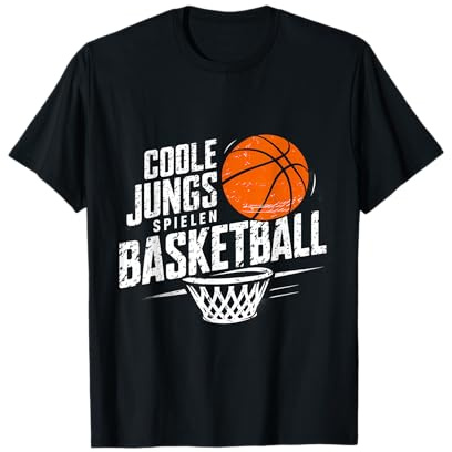 Coole Jungs Spielen Basketball Spieler Basket Ball T-Shirt