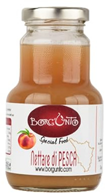 Borgunto® Nettare di Pesca 1x200ml - Sapore Intenso e Vellutato, Senza Conservanti, 100% Made in Italy