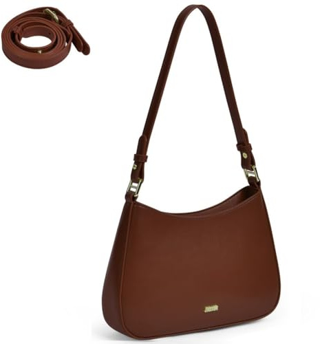Aucuu Handtasche Damen, Umhängetasche Damen Klein Handtasche, Y2K Crossbody Bag, PU Leder Schultertasche, Mini Hobo Bag Retro Achsel Tasche, Shoulder Bag für Dating Party Einkaufe