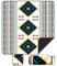 FERRGIA Couverture de Pique-Nique,200x200cm,Imperméable et Anti-Sable,Tapis de Plage Résistant,Pliable,Idéale pour Camping,Plage,Randonnée,Facile à Transporter avec Poignée et Velcro