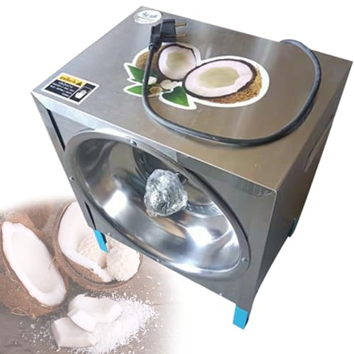 TYH Raschietto Elettrico per Cocco, Raschietto per Cocco in Acciaio Inossidabile Resistente da 300 W, utensile per Cocco Domestico, per Negozi di Lavorazione del Cocco e Negozi di dolciumi