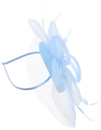VALICLUD Chapeau Bibi Accessoire De Tête Pour Mariage Et Tea Party Bleu Ciel Pour Femmes Et Filles Design Élégant Et Confortable