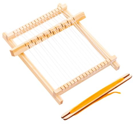 GLSTOY Webrahmen aus Umweltfreundlichem Praktisches DIY Strickspielzeug für Mädchen und Jungen Fördert Frühe Bildung Kreative Handarbeit Einfache Bedienung für Zufällige Zufällige Farbe