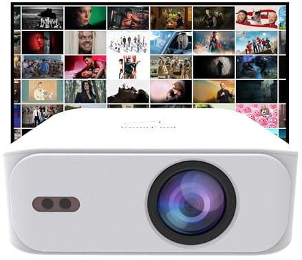 Mini Projector with WiFi and Wireless, Portable Outdoor Movie Projector Native 1080P,Support 4K decoding with Android 11 System, Smart Projector for Home Theater, Business Presentation, Gmaing