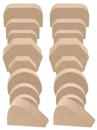 WOONEKY Kit De 18 Piezas Para Hacer Asas De Tazas Pequeñas Molde Para Cerámica Herramienta Para Forma A Asas De Tazas Kit Para Hacer Color Marrón Claro