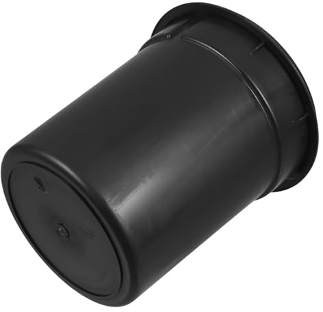 Angoily Cubo de Basura Interior Redondo de 3L Negro Cubo Doméstico Bolsa para Residuos Contenedor Cilíndrico de Plástico Resistente para Cocina y Hogar