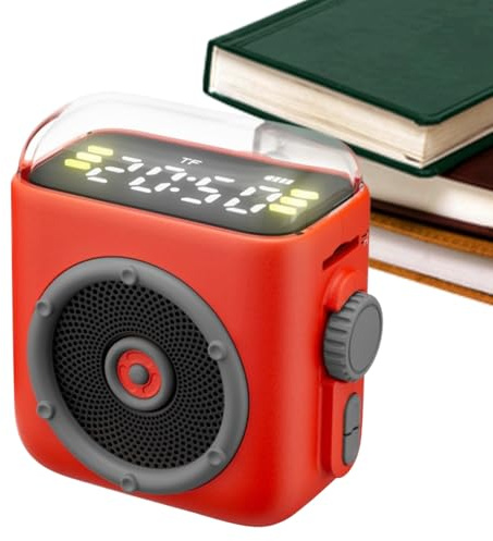 Hitburu Enceinte sans Fil - Machine Sonore Magnétique - Haut-Parleur Portable sans Fil avec Clip Arrière - pour Maison Et Chambre Et Voiture Et Pique-Nique Et Fête Et Voyage Et Plage Et Fitness