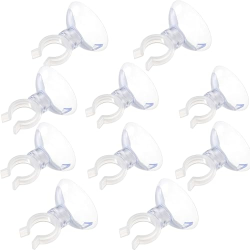 MDYPUINO Aquarium Suction Cup Clips Set Fish Tank Air Line Holder Clear Plastic for Glass Fish Supples and Fish Tank Clear Airline Tubing Decorations Shrimp Nests and Reptile