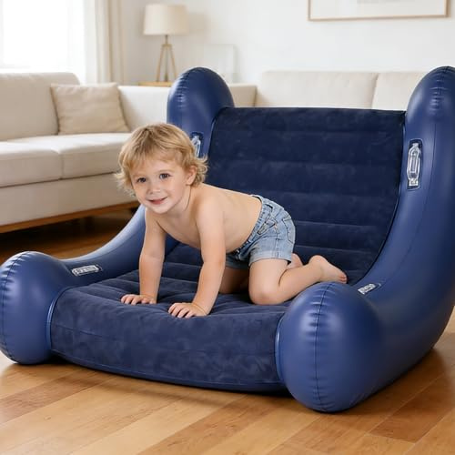 iigala Inflatable Sensory Rocker Chair for Kids | 2025 Upgraded Fleece Material | Durable Portable Sensory Seating for Autism & Special Needs