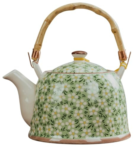 GALPADA Teiera in Ceramica Giapponese con Filtro Integrato, Bollitore da Tè Decorativo Grande Capacità, per Uso Domestico, Ufficio e Picnic