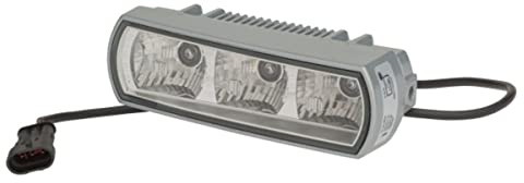 HELLA 2PT 009 496-007 LED-Tagfahrleuchte - 12/24V - Anbau - Lichtscheibenfarbe: glasklar - LED-Lichtfarbe: weiß - Kabel: 500mm