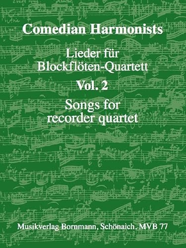 Lieder für Blockflöten-Quartett, Band 2: für Blockflöten-Quartett (AATB)