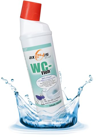 WC Floh von Klo Floh Mikroorganismen WC-Reiniger - für WC Reinigung | Für Campingtoilette, Wohnmobil & Boot - gegen Gerüche ohne Chemie - mit Mikroorganismen die alles fressen