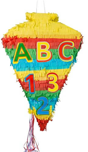 Idena 40600 - Pinata Schultüte, Schulanfang, 55 x 37,5 x 14 cm, Einschulung, Zuckertüte, Schule, 1. Schultag, Geschenk, Dekoration