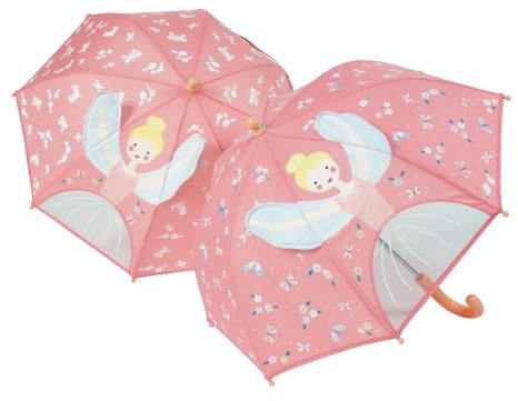 Floss & Rock 43P6408 Enchanted Farbwechsel 3D Kinder Regenschirm, 56 cm Höhe