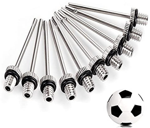 iJiZuo Ballpumpen Aufblasnadel (10er Pack), Ballpumpennadeln für Sportbälle, Ventilnadeln für Ballpumpe, Ballnadel für Fußball, Handball, Basketball, Volleyball, Wasserball, Gymnastikball