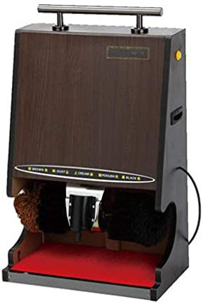 QHYXT Cireuse à Chaussures Type de Sol Cireuse à Chaussures Lourde avec accoudoir à Main Brosse Douce sphérique Salle d'hôtel de la Machine à Induction Automatique pour Usage Domestique ou Public (D)