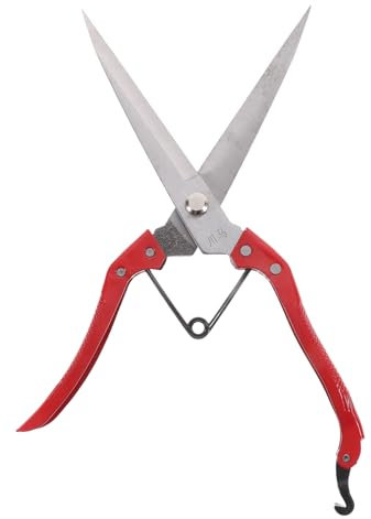 KONTONTY Ciseaux Manuels Pour Laine De Mouton Et Chèvre Ressort, Grosse Taille En Acier Manganèse, Outil De Tonte De Ferme Polyvalent Pour Moutons, Brebis Et Chevaux