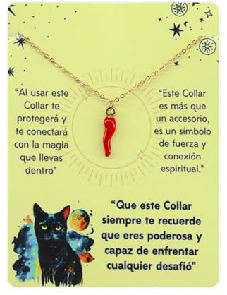 Only faith Pendentif Corne Rouge Porte-Bonheur Cornicello - Amulette Napolitaine, Poivron Rouge, Ail, Chili en Acier Inoxydable - Collier pour Femme, Pequeño, Acier inoxydable, Pas de gemme